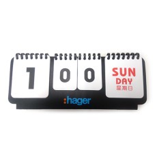 Desktop perpetual weekly calendar-Hager